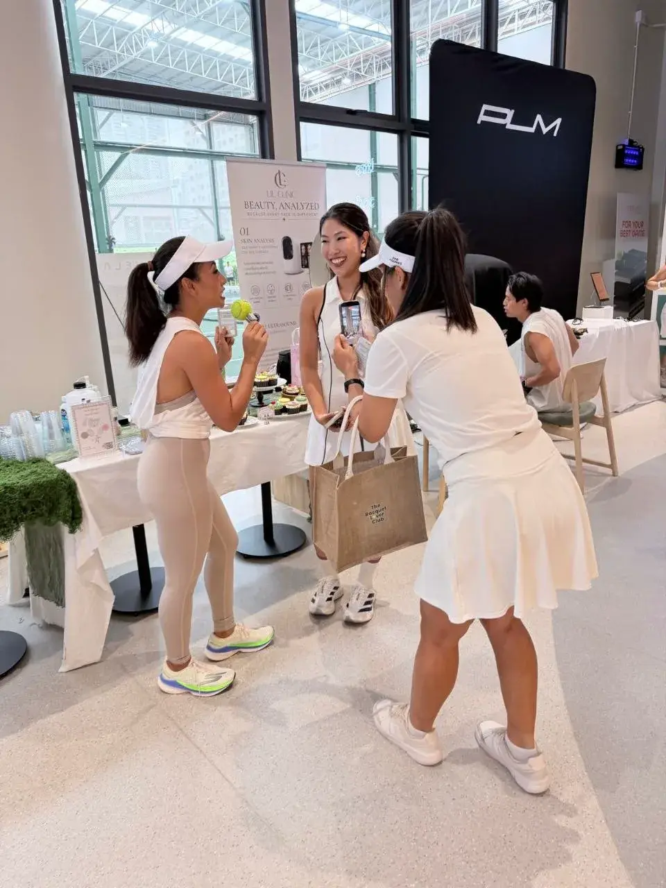 Guests connecting after the court session