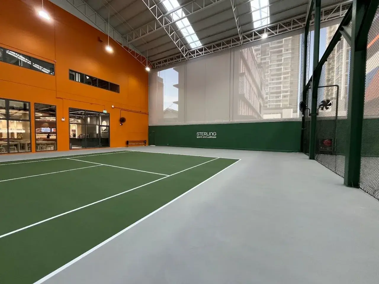 Indoor racquet court at Sterling Sport and Wellness