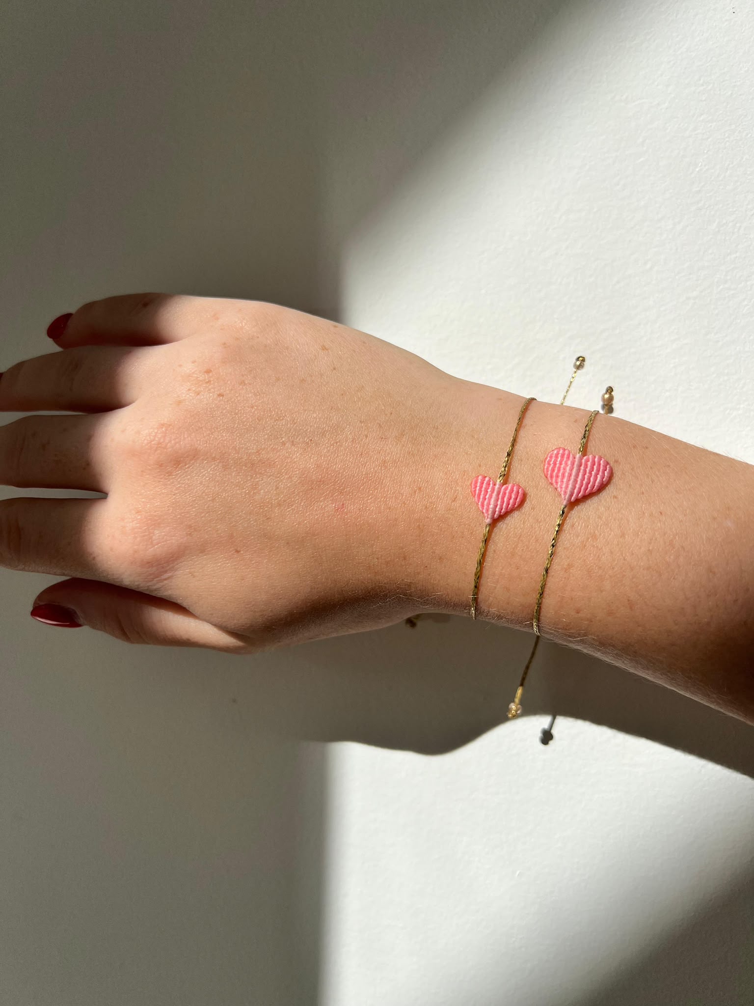 mirí moró — Pink Hearts, Made to be stacked